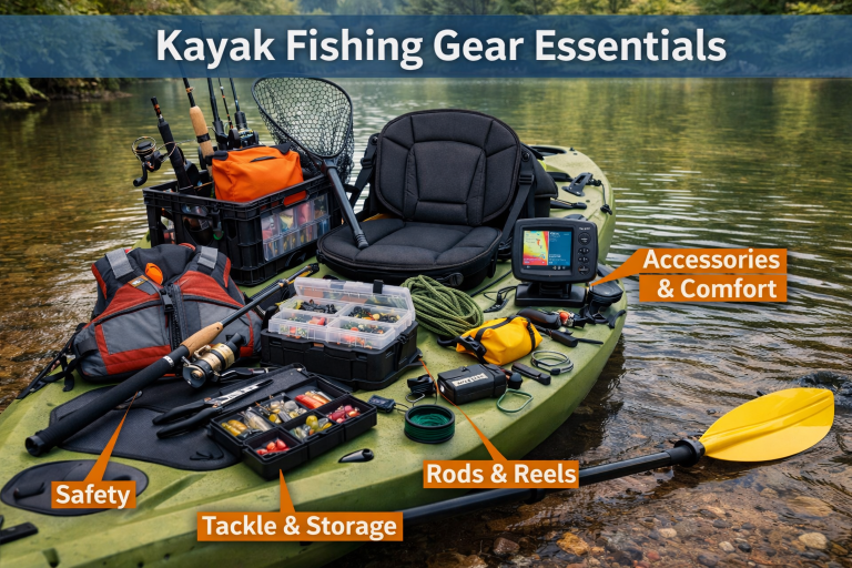 Kayak Fishing Gear Essentials needed to make every trip a success and